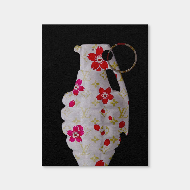 AUTO-MOCKUP WHITE | LV flowers Grenade | 1 Piece | Gallery Wrap Canvas | group=3x4
