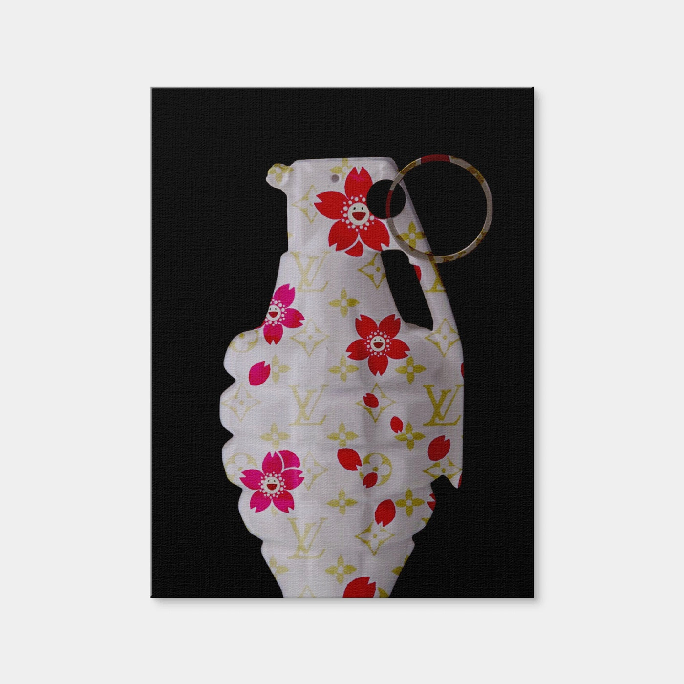AUTO-MOCKUP WHITE | LV flowers Grenade | 1 Piece | Gallery Wrap Canvas | group=3x4