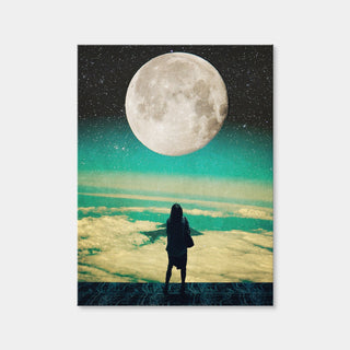 AUTO-MOCKUP WHITE | Lady Moon No Idea | 1 Piece | Gallery Wrap Canvas | group=3x4