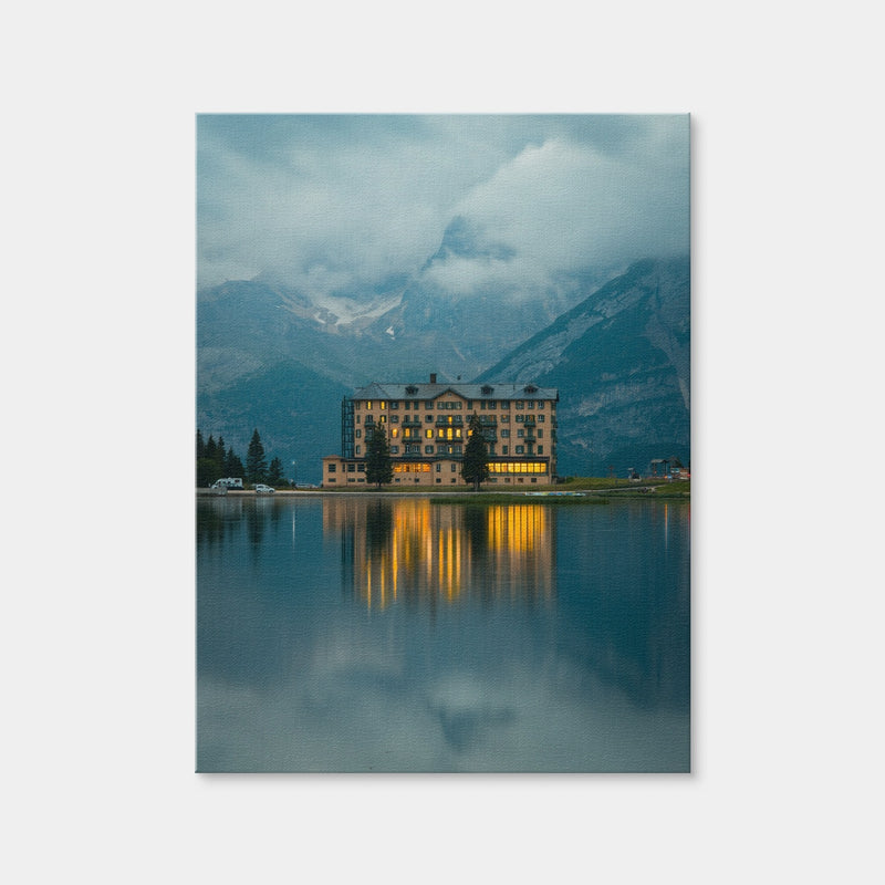 AUTO-MOCKUP WHITE | Lake Misurina | 1 Piece | Gallery Wrap Canvas | group=3x4