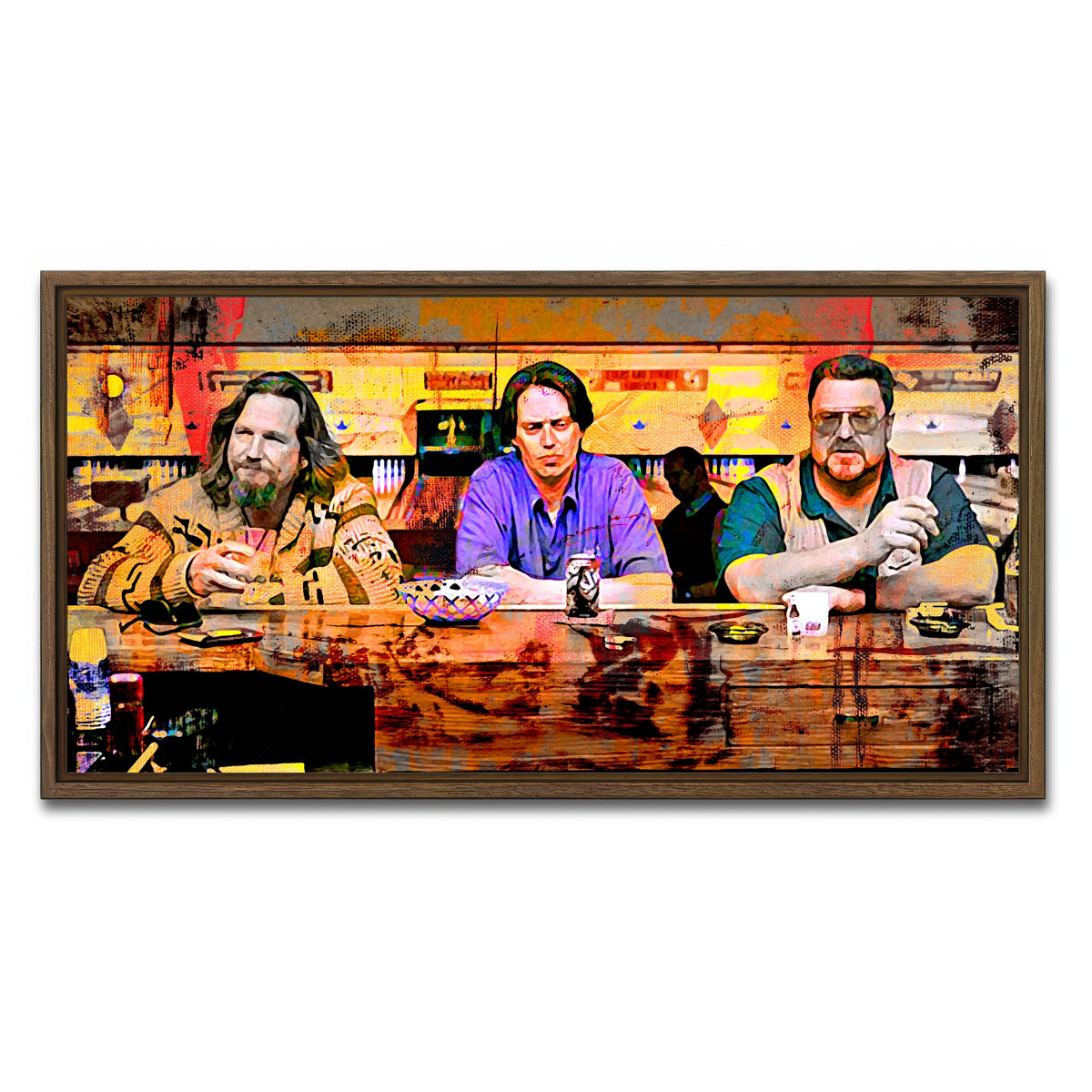 AUTO-MOCKUP WHITE | Lebowski Crew | 1 Piece | Walnut Frame | group=2x1