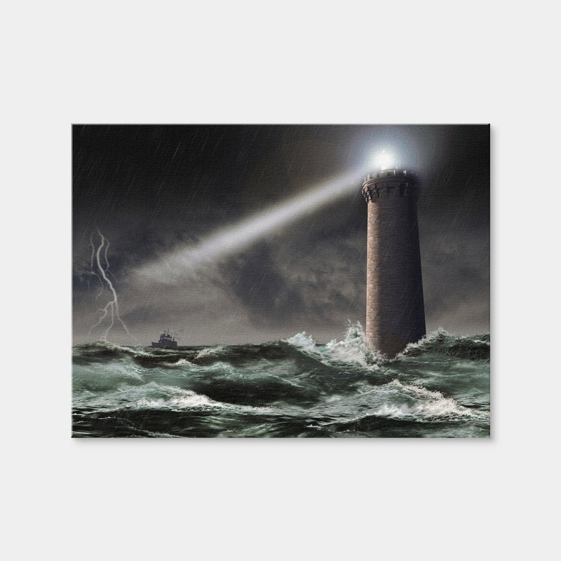 AUTO-MOCKUP WHITE | Lighthouse Lightning | 1 Piece | Gallery Wrap Canvas | group=4x3