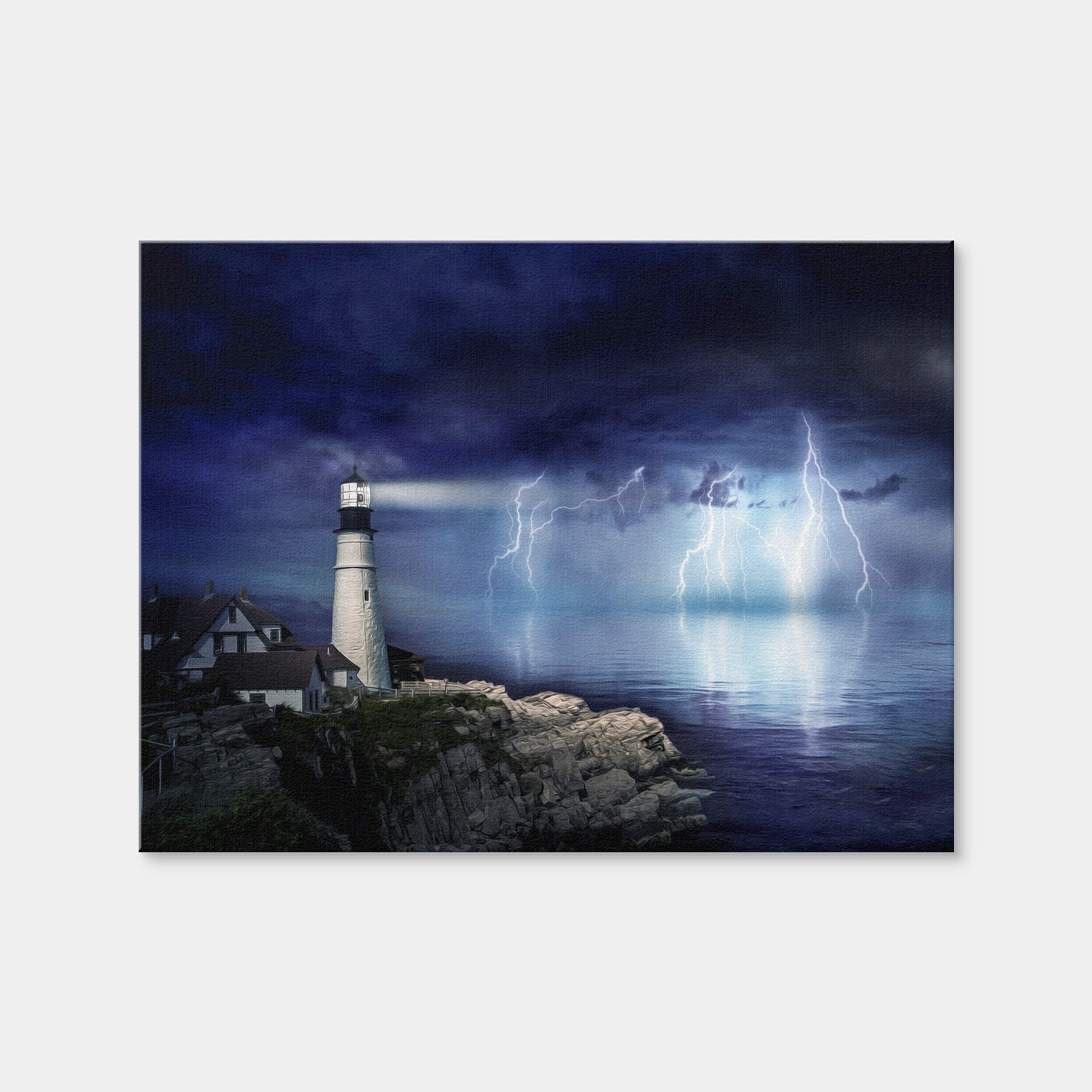 AUTO-MOCKUP WHITE | LightHouse Storm | 1 Piece | Gallery Wrap Canvas | group=4x3