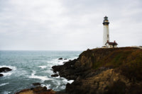 Lighthouse along highway Wall Art