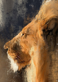 Lion in Sun Wall Art