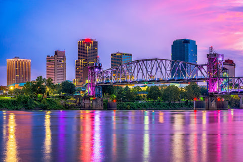 Little Rock Skyline Wall Art