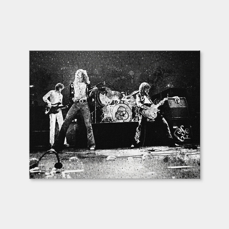 AUTO-MOCKUP WHITE | Live Led Zeppelin Grayscale | 1 Piece | Gallery Wrap Canvas | group=4x3
