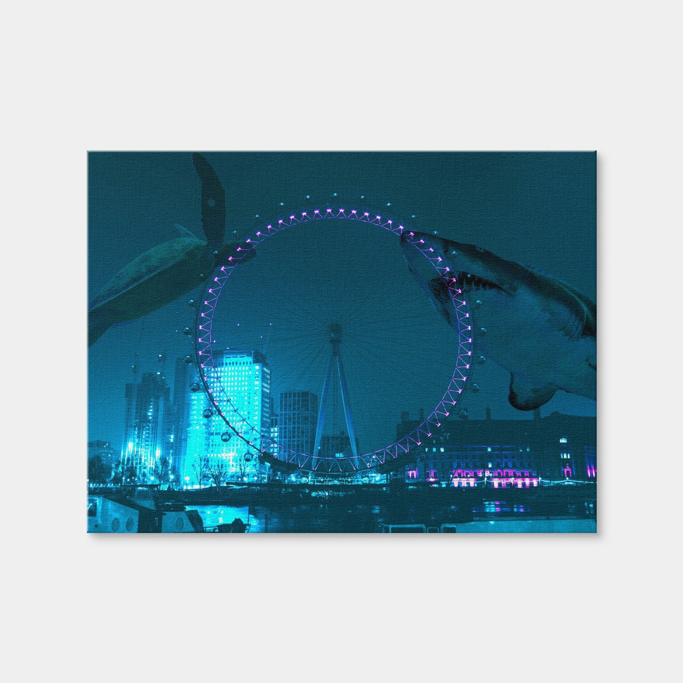 AUTO-MOCKUP WHITE | London Eye Manipulation | 1 Piece | Gallery Wrap Canvas | group=4x3