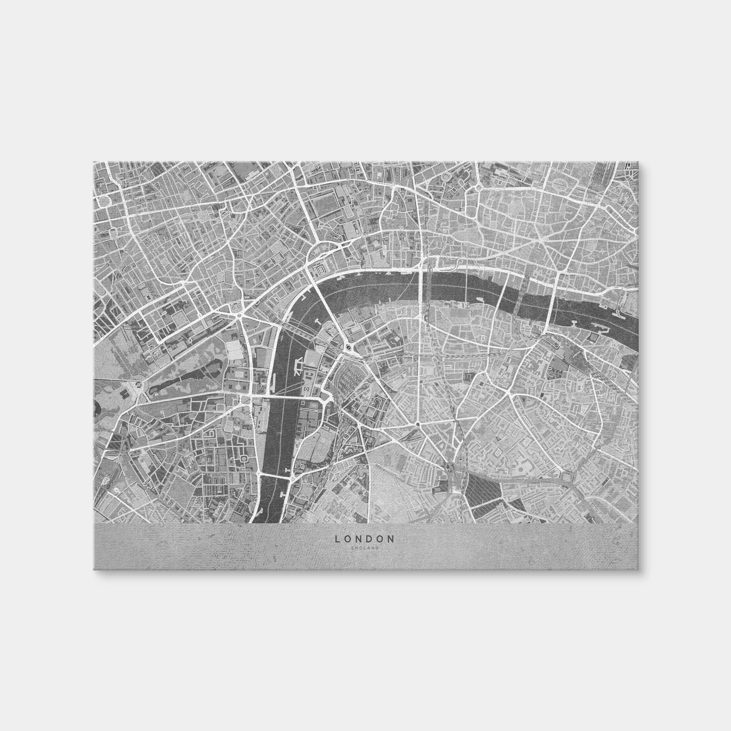 AUTO-MOCKUP WHITE | London Map 4 | 1 Piece | Gallery Wrap Canvas | group=4x3