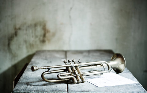 Lone Jazz Trumpet Wall Art