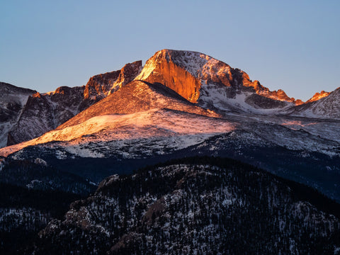 Longs Peak at sunrise Wall Art