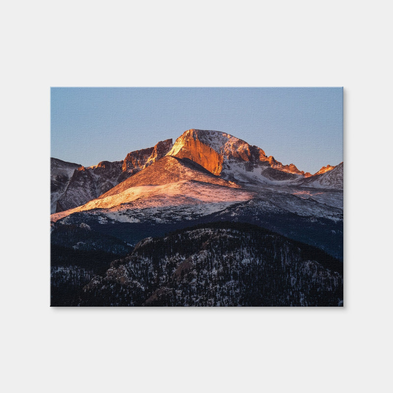 AUTO-MOCKUP WHITE | Longs Peak at Sunrise | 1 Piece | Gallery Wrap Canvas | group=4x3