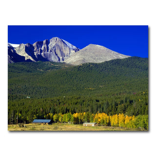 AUTO-MOCKUP WHITE | Longs Peak in Autumn | 1 Piece | Gallery Wrap Canvas | group=4x3