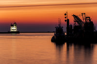 Lorain Harbor Lighthouse Sunset Wall Art