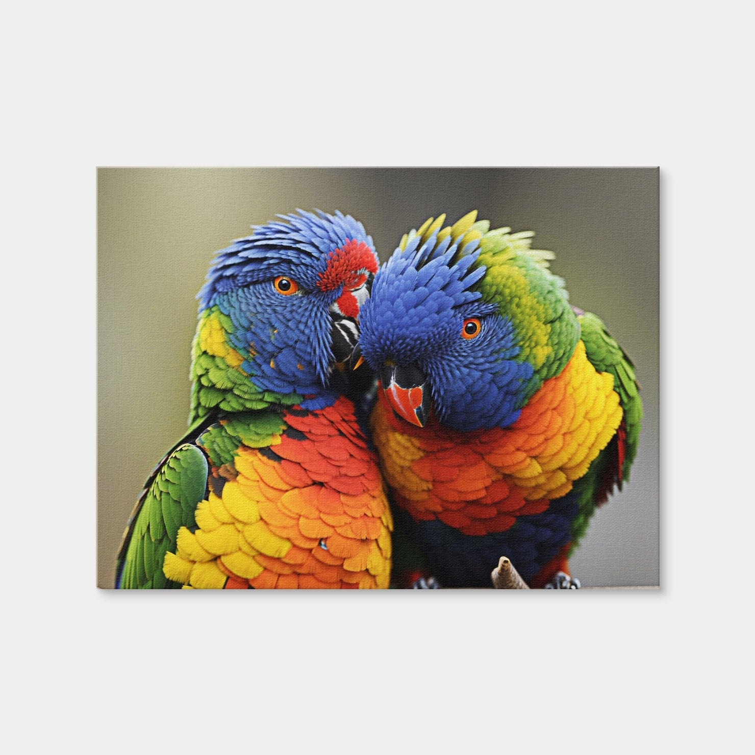AUTO-MOCKUP WHITE | Lorikeet Birds | 1 Piece | Gallery Wrap Canvas | group=4x3