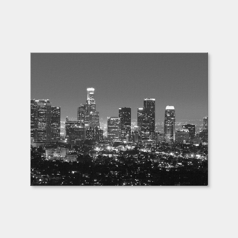 AUTO-MOCKUP WHITE | Los Angeles Skyline | 1 Piece | Gallery Wrap Canvas | group=4x3