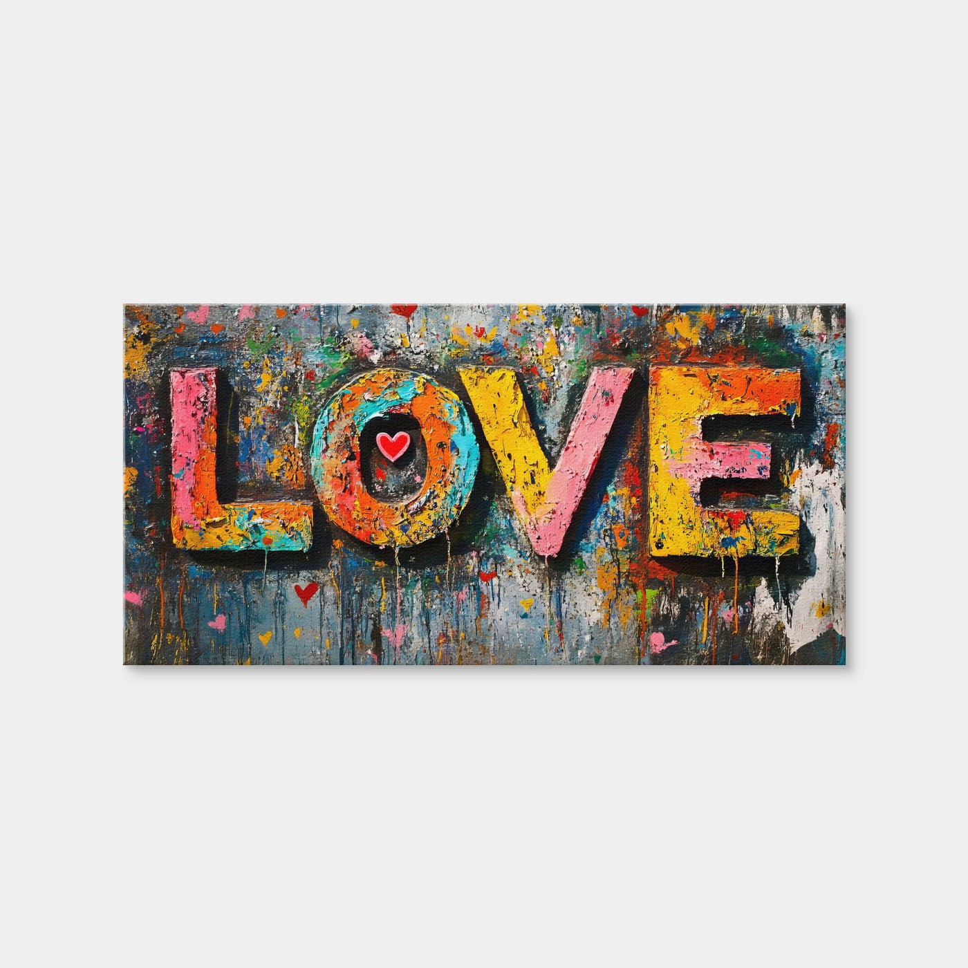 AUTO-MOCKUP WHITE | Love Graffiti | 1 Piece | Gallery Wrap Canvas | group=2x1