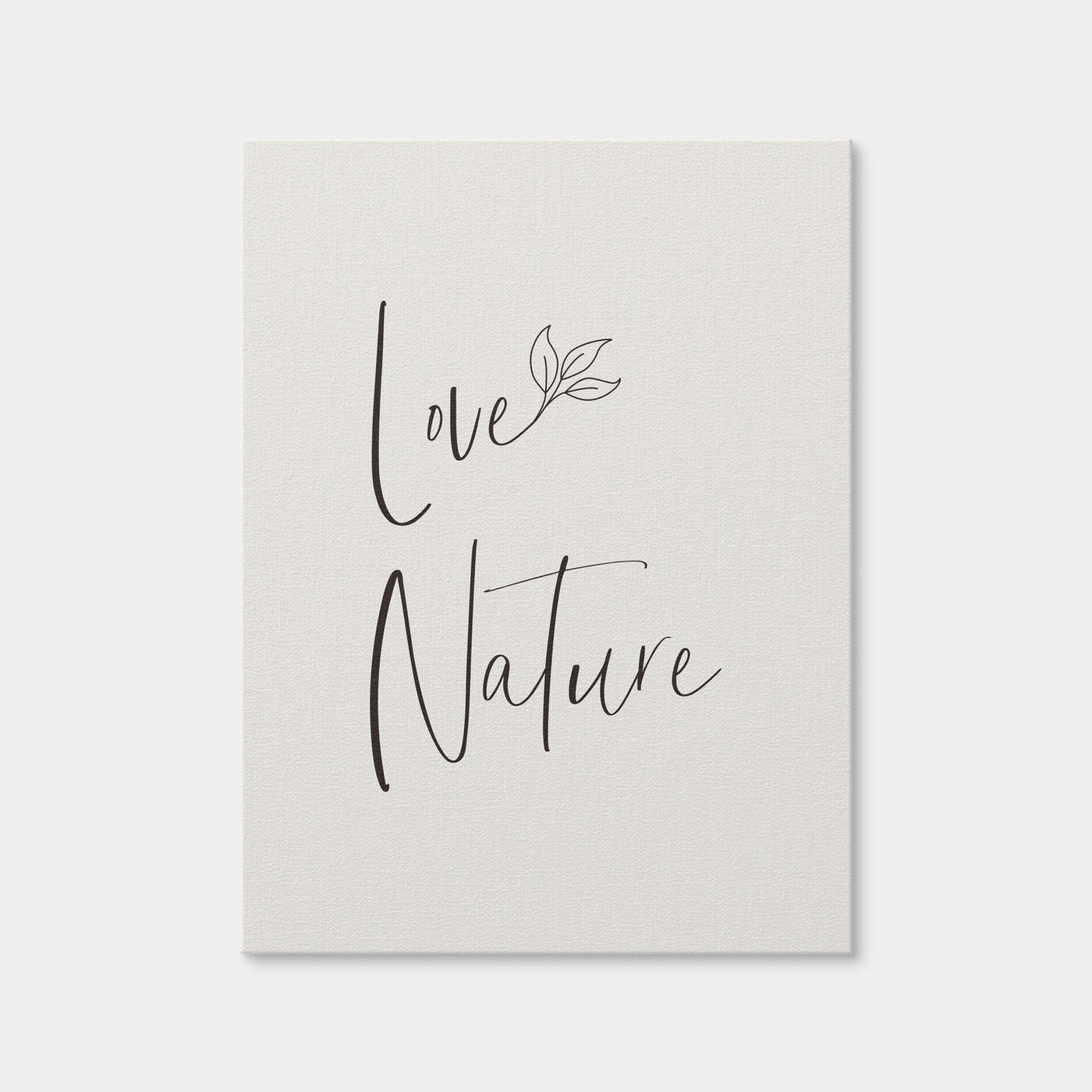 AUTO-MOCKUP WHITE | Love Nature - Minimalist | 1 Piece | Gallery Wrap Canvas | group=3x4