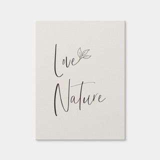 AUTO-MOCKUP WHITE | Love Nature - Minimalist | 1 Piece | Gallery Wrap Canvas | group=3x4