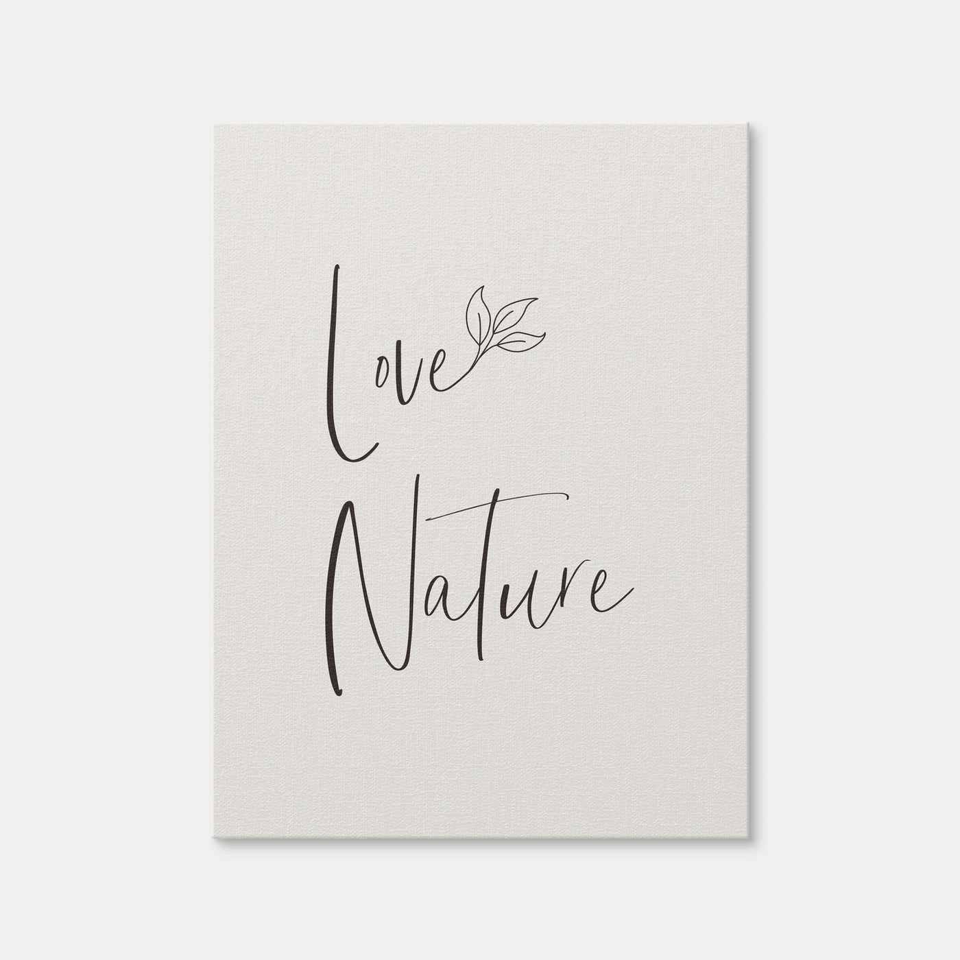 AUTO-MOCKUP WHITE | Love Nature - Minimalist | 1 Piece | Gallery Wrap Canvas | group=3x4