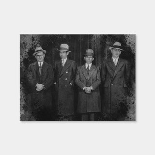AUTO-MOCKUP WHITE | Luciano-Lansky & the Gang Grayscale | 1 Piece | Gallery Wrap Canvas | group=4x3