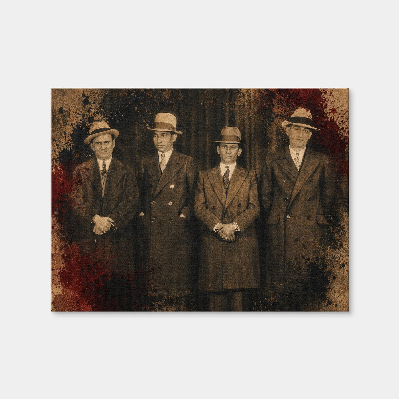 AUTO-MOCKUP WHITE | Luciano-Lansky & the Gang | 1 Piece | Gallery Wrap Canvas | group=4x3