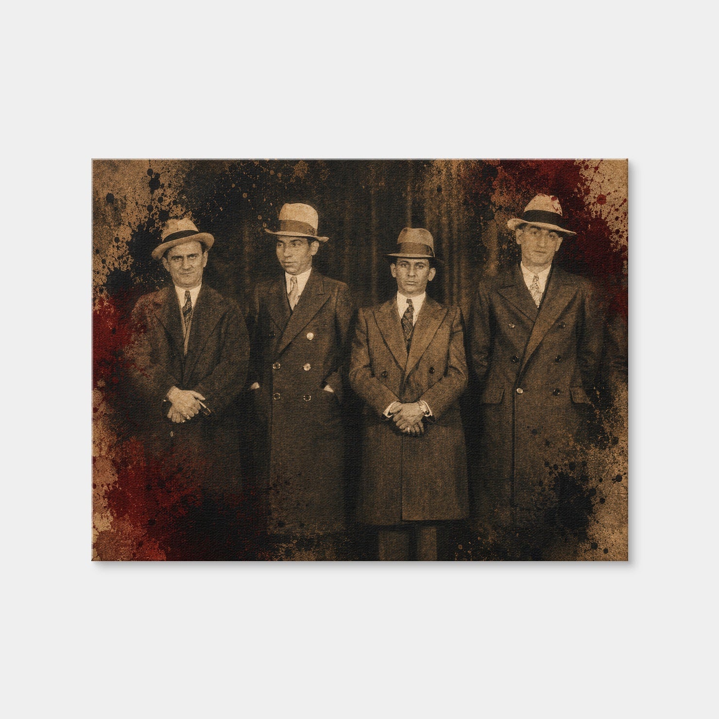 AUTO-MOCKUP WHITE | Luciano-Lansky & the Gang | 1 Piece | Gallery Wrap Canvas | group=4x3