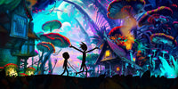 MUSHROOM WORLD RICK AND MORTY Wall Art