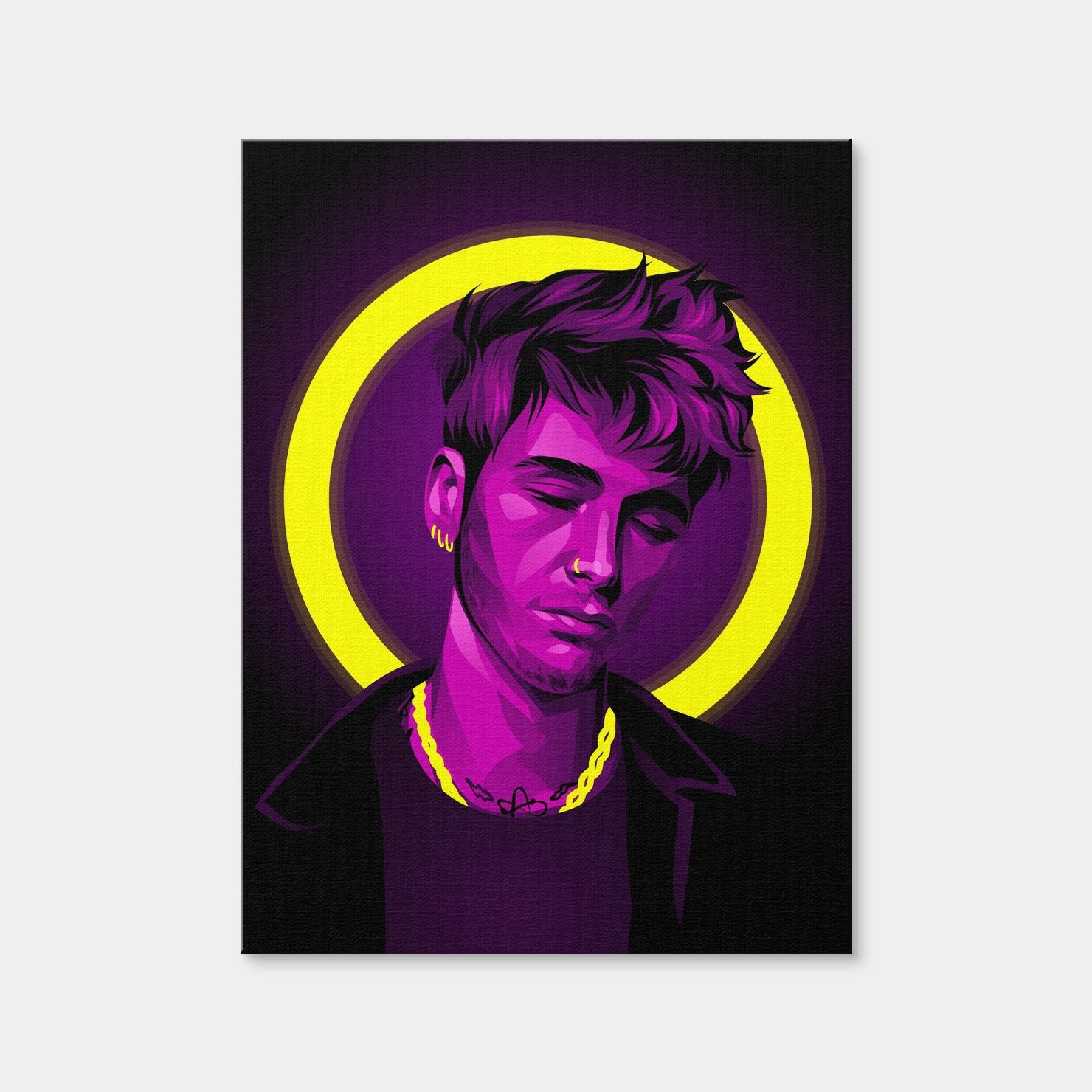 AUTO-MOCKUP WHITE | Machine gun Kelly | 1 Piece | Gallery Wrap Canvas | group=3x4
