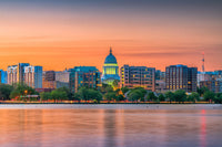 Madison Skyline At Dusk Wall Art
