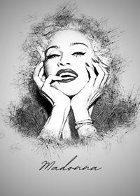 Madonna Sketch Wall Art