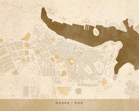 Mahon Map Wall Art