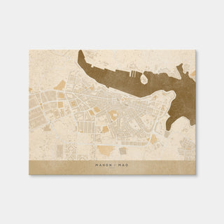 AUTO-MOCKUP WHITE | Mahon Map | 1 Piece | Gallery Wrap Canvas | group=4x3