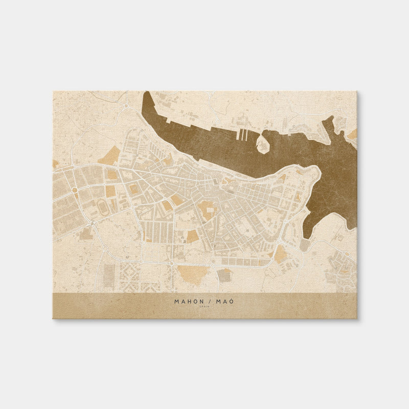 AUTO-MOCKUP WHITE | Mahon Map | 1 Piece | Gallery Wrap Canvas | group=4x3