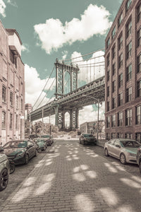 Manhattan Bridge urban vintage style Wall Art