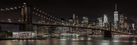 Manhattan Skyline & Brooklyn Bridge Panorama Wall Art
