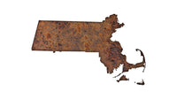 Map of Massachusetts Wall Art