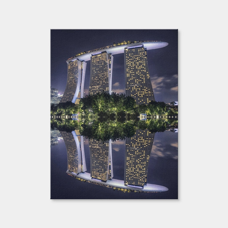 AUTO-MOCKUP WHITE | Marina Bay Sands | 1 Piece | Gallery Wrap Canvas | group=3x4
