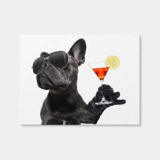 AUTO-MOCKUP WHITE | Martini Dog | 1 Piece | Gallery Wrap Canvas | group=4x3