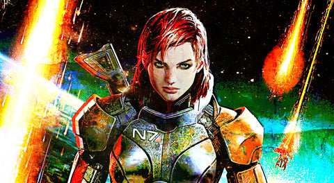 Mass Effect Femshep Wall Art