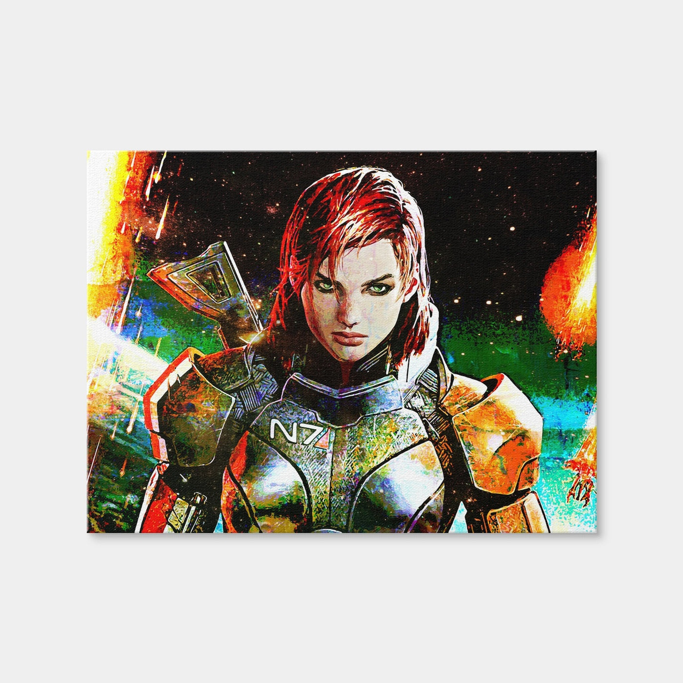 AUTO-MOCKUP WHITE | Mass Effect Femshep | 1 Piece | Gallery Wrap Canvas | group=4x3