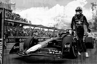 Max Verstappen Grayscale Wall Art
