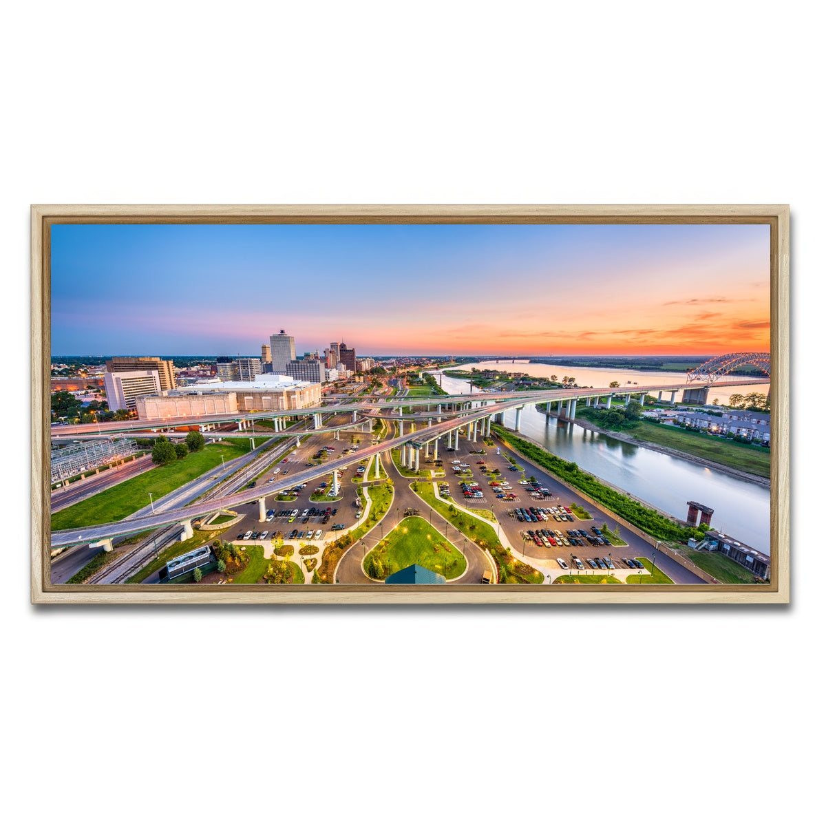 AUTO-MOCKUP WHITE | Memphis Aerial | 1 Piece | Natural Framed Canvas | group=2x1