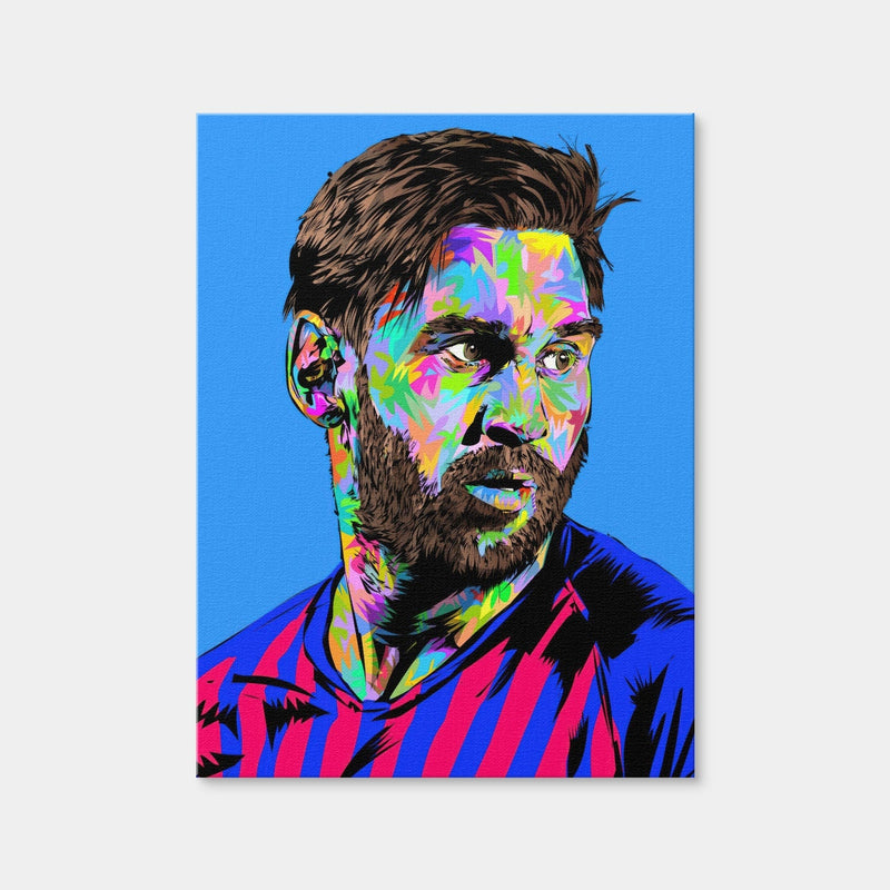 AUTO-MOCKUP WHITE | Messi in Blue | 1 Piece | Gallery Wrap Canvas | group=3x4