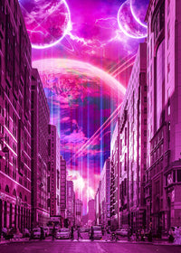 Meta City Wall Art