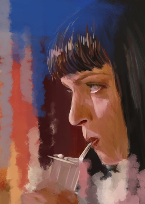 Mia and the Milkshake Wall Art