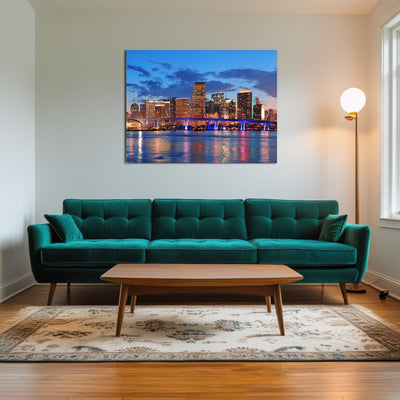 AUTO-MOCKUP ROOM | Miami Night Skyline