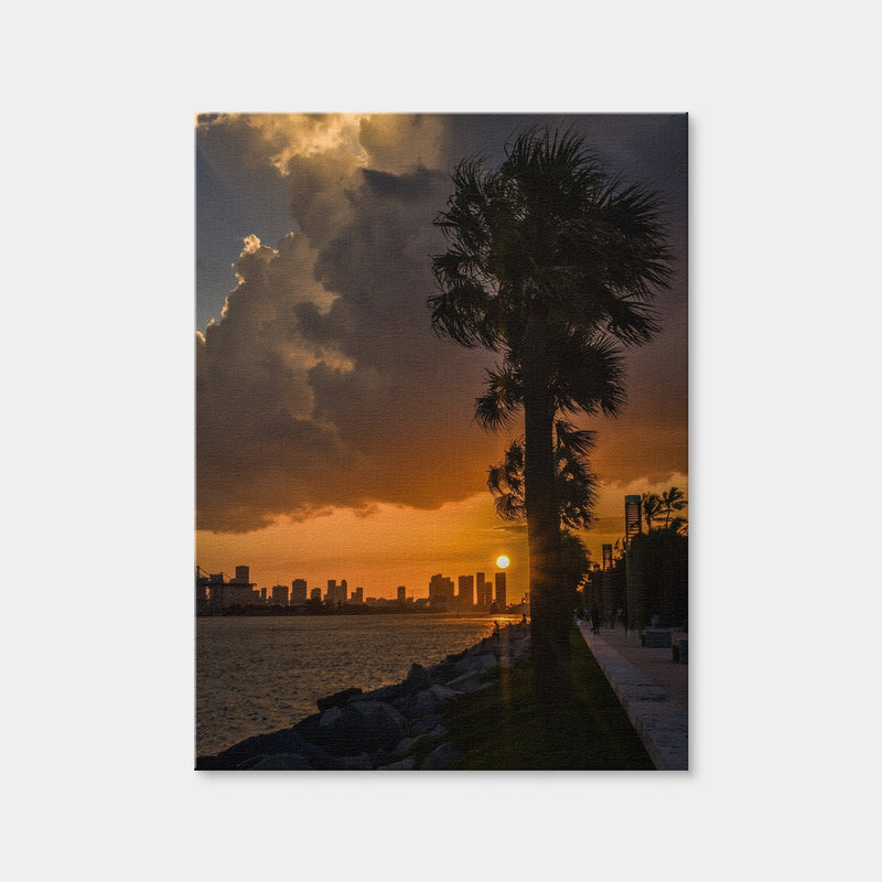 AUTO-MOCKUP WHITE | Miami Sunset | 1 Piece | Gallery Wrap Canvas | group=3x4