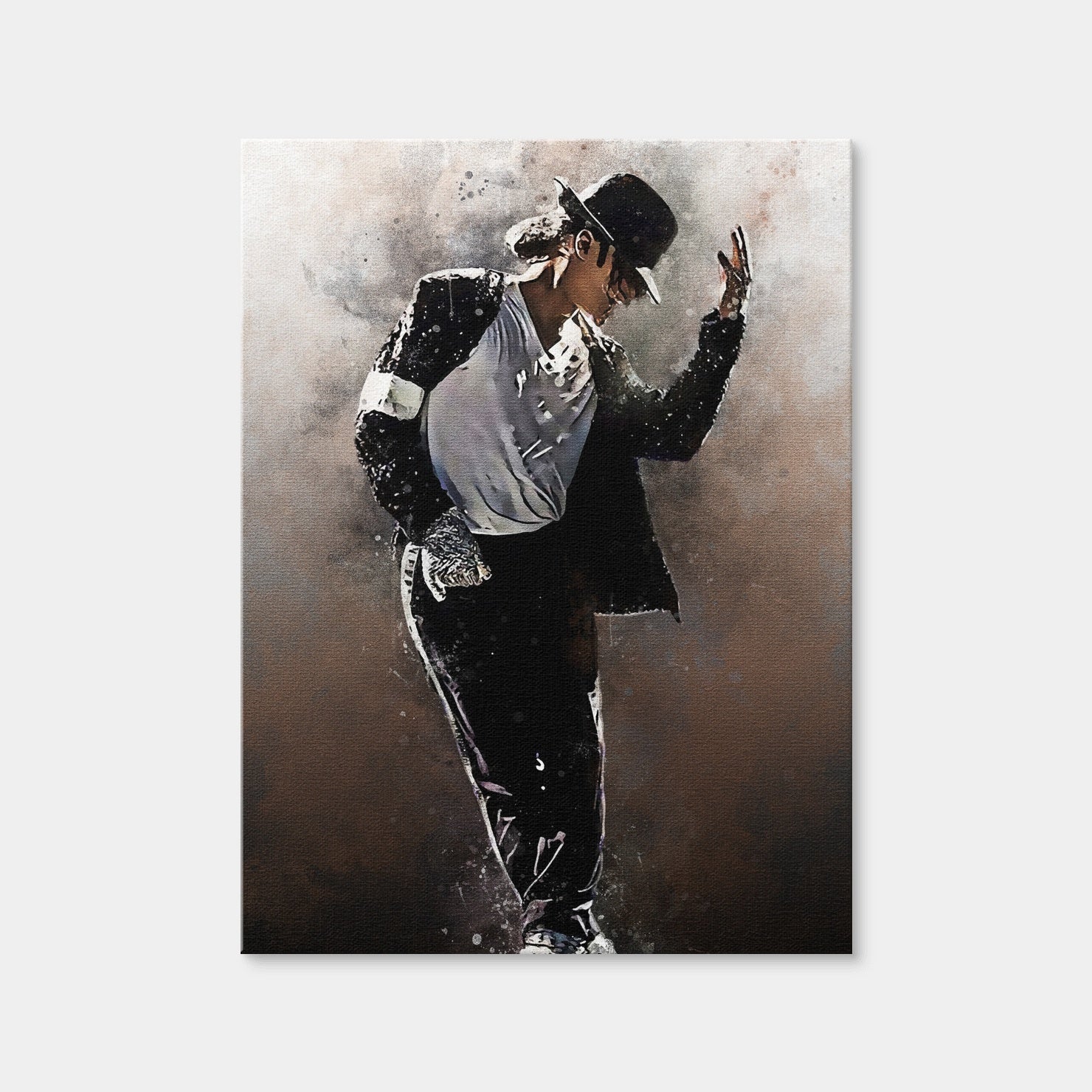 AUTO-MOCKUP WHITE | Michael Jackson Painting | 1 Piece | Gallery Wrap Canvas | group=3x4