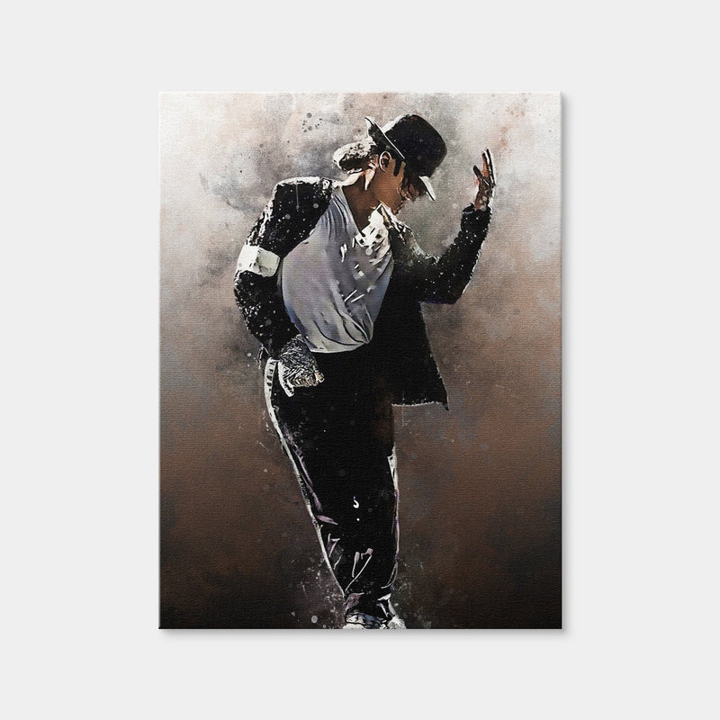 AUTO-MOCKUP WHITE | Michael Jackson Painting | 1 Piece | Gallery Wrap Canvas | group=3x4
